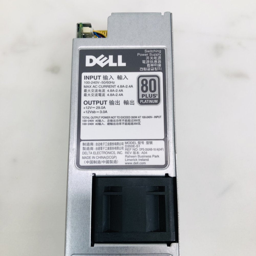 Dell 350W 80 PLUS Platinum Hot-Swap Server Power Supply D350E-S1 (Grade A)