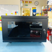 Lockable Network Server Metal Cabinet w/ Glass Door & Cooling Fans Grade-B