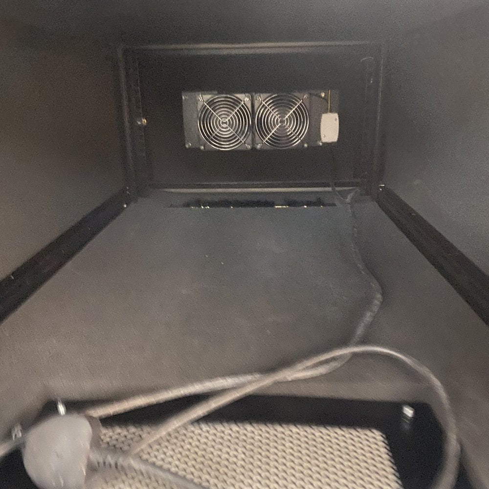 Lockable Network Server Metal Cabinet w/ Glass Door & Cooling Fans Grade-B