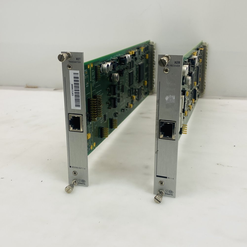 Joblot Stagetec XET XER AES/EBU Transmitter & Receiver Audio Cards Pair