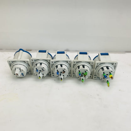 Joblot Mennekes 32A Panel Sockets Schneider iC60H C32A Hager NCN463A C63 MCB