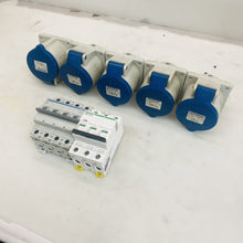 Joblot Mennekes 32A Panel Sockets Schneider iC60H C32A Hager NCN463A C63 MCB