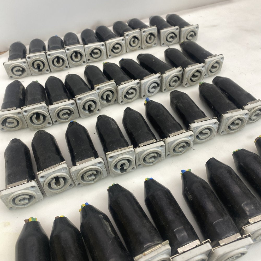 Joblot of 39 Neutrik Speakon NL4 Panel Cable Connectors Locking Speaker Plugs