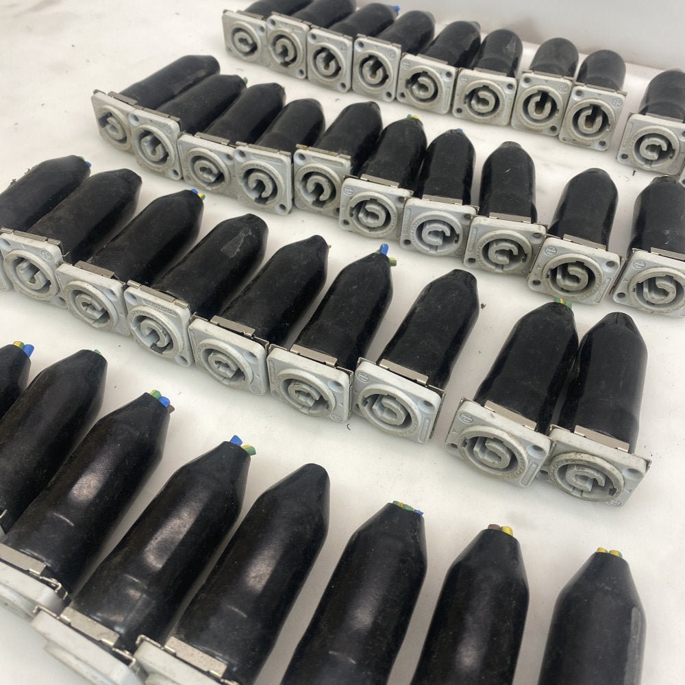 Joblot of 39 Neutrik Speakon NL4 Panel Cable Connectors Locking Speaker Plugs