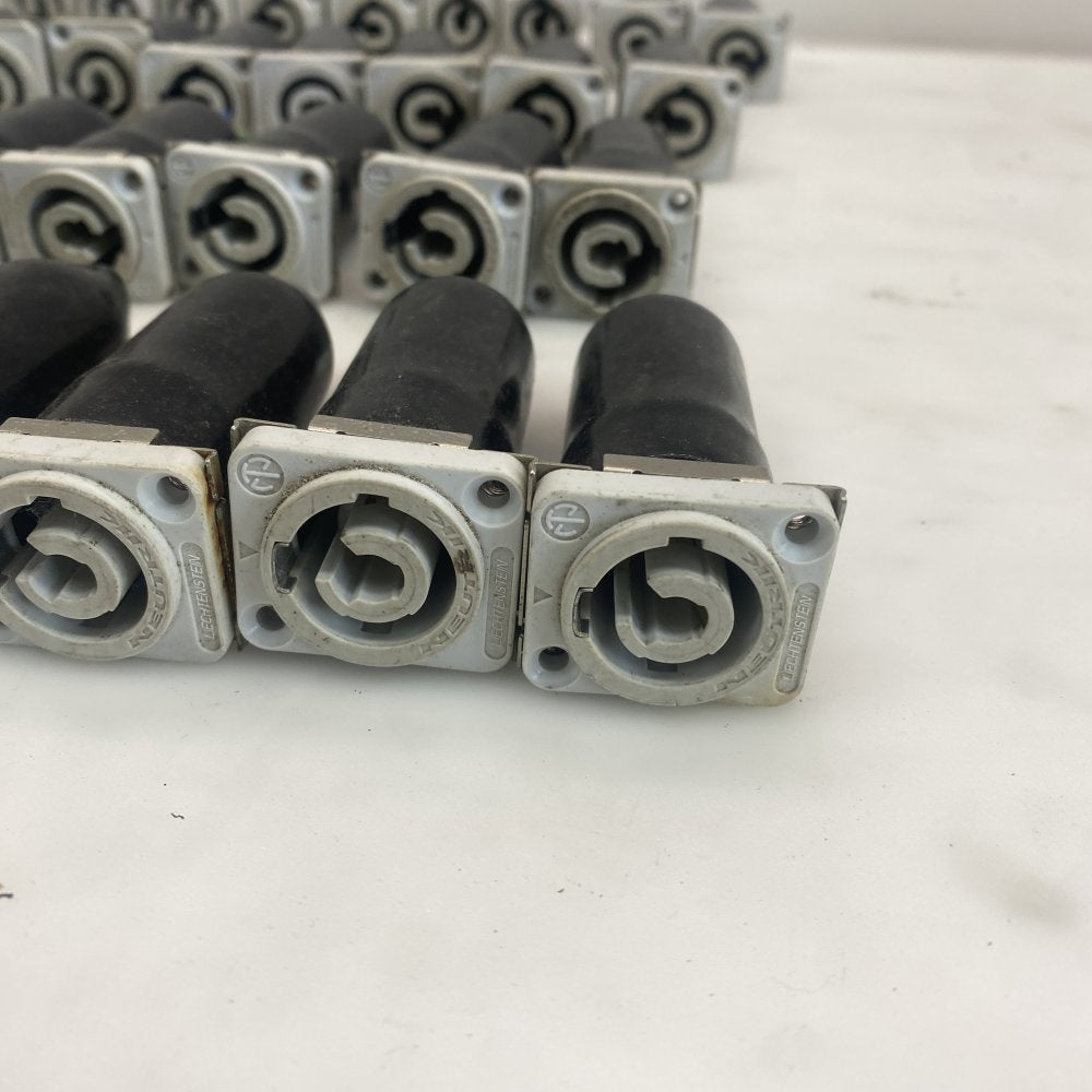 Joblot of 39 Neutrik Speakon NL4 Panel Cable Connectors Locking Speaker Plugs
