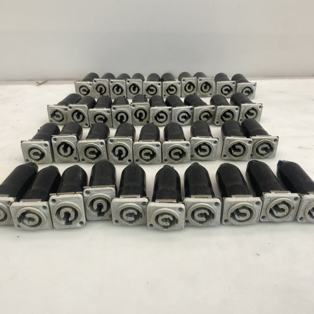 Joblot of 39 Neutrik Speakon NL4 Panel Cable Connectors Locking Speaker Plugs