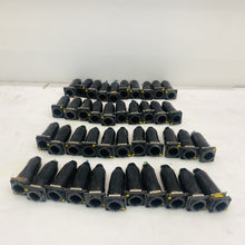 Joblot of 40 Black Panel-Mount Circular Cable Connectors with Leads AS IS Bundle