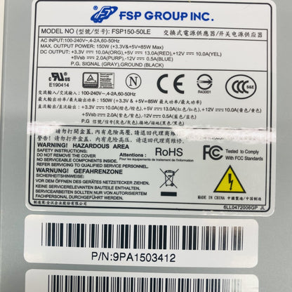 FSP Group FSP150-50LE 150W Slim SFX Power Supply PSU 24-Pin SATA Grade A