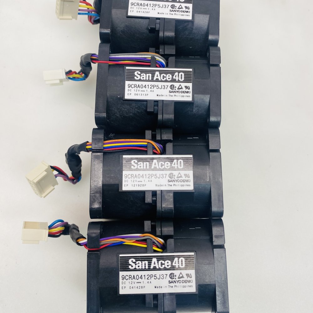 Sanyo Denki San Ace 40 9CRA0412P5J37 DC 12V Blower Fan Lot of 4 Grade A