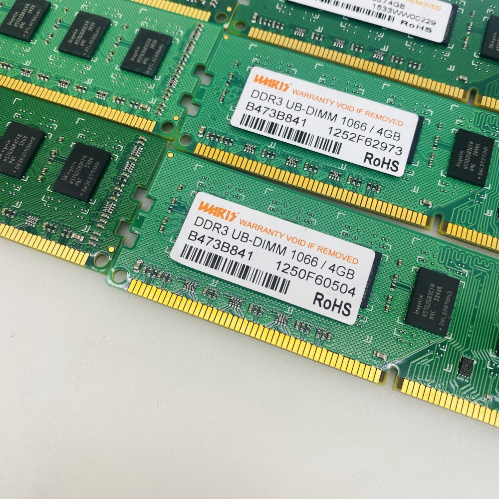 DDR3 4GB 1066MHz PC3-8500 UDIMM B473B841 RAM - Lot of 6 Grade A