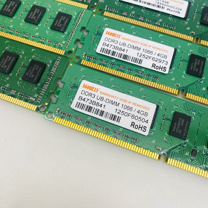 DDR3 4GB 1066MHz PC3-8500 UDIMM B473B841 RAM - Lot of 6 Grade A