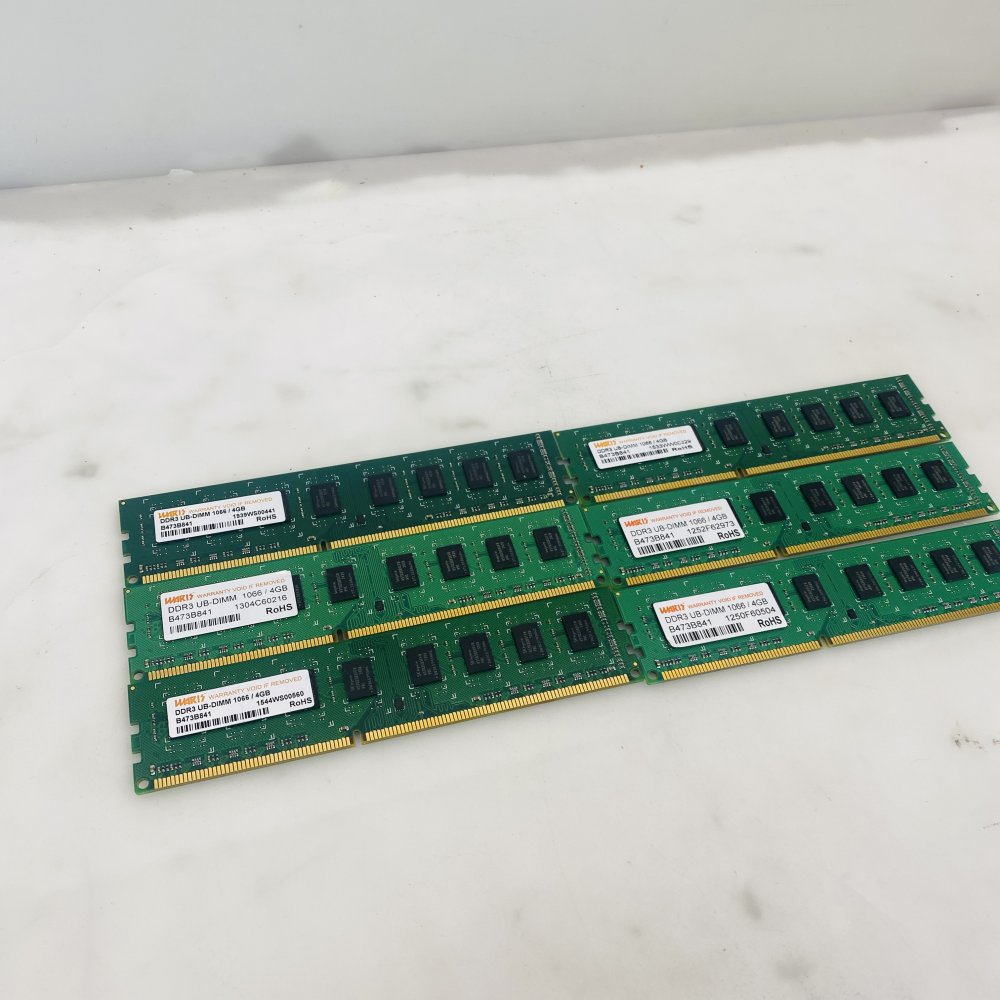DDR3 4GB 1066MHz PC3-8500 UDIMM B473B841 RAM - Lot of 6 Grade A