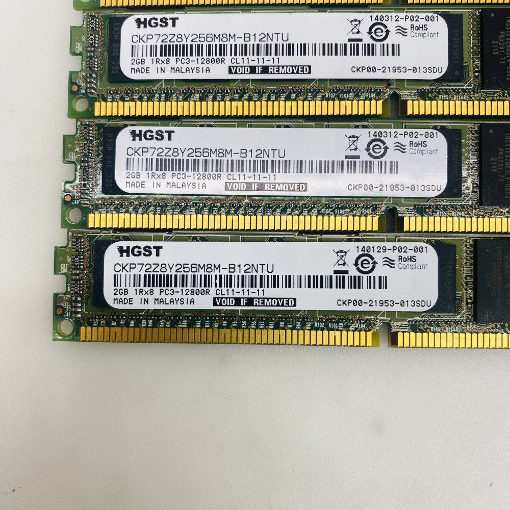 HGST 2GB PC3-12800R DDR3 Server RAM CKP72Z8Y256M8M-B12NTU x5 Grade A
