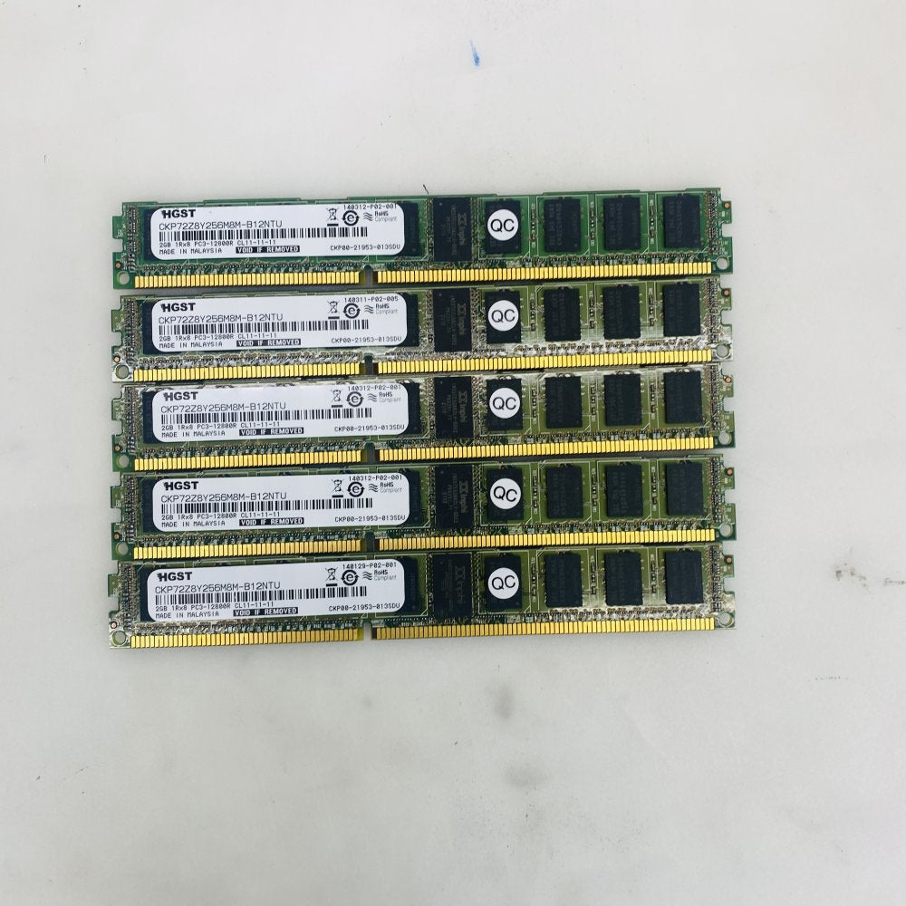 HGST 2GB PC3-12800R DDR3 Server RAM CKP72Z8Y256M8M-B12NTU x5 Grade A