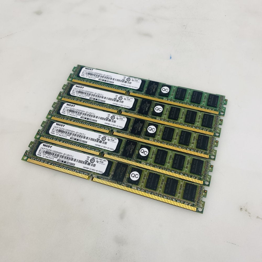 HGST 2GB PC3-12800R DDR3 Server RAM CKP72Z8Y256M8M-B12NTU x5 Grade A