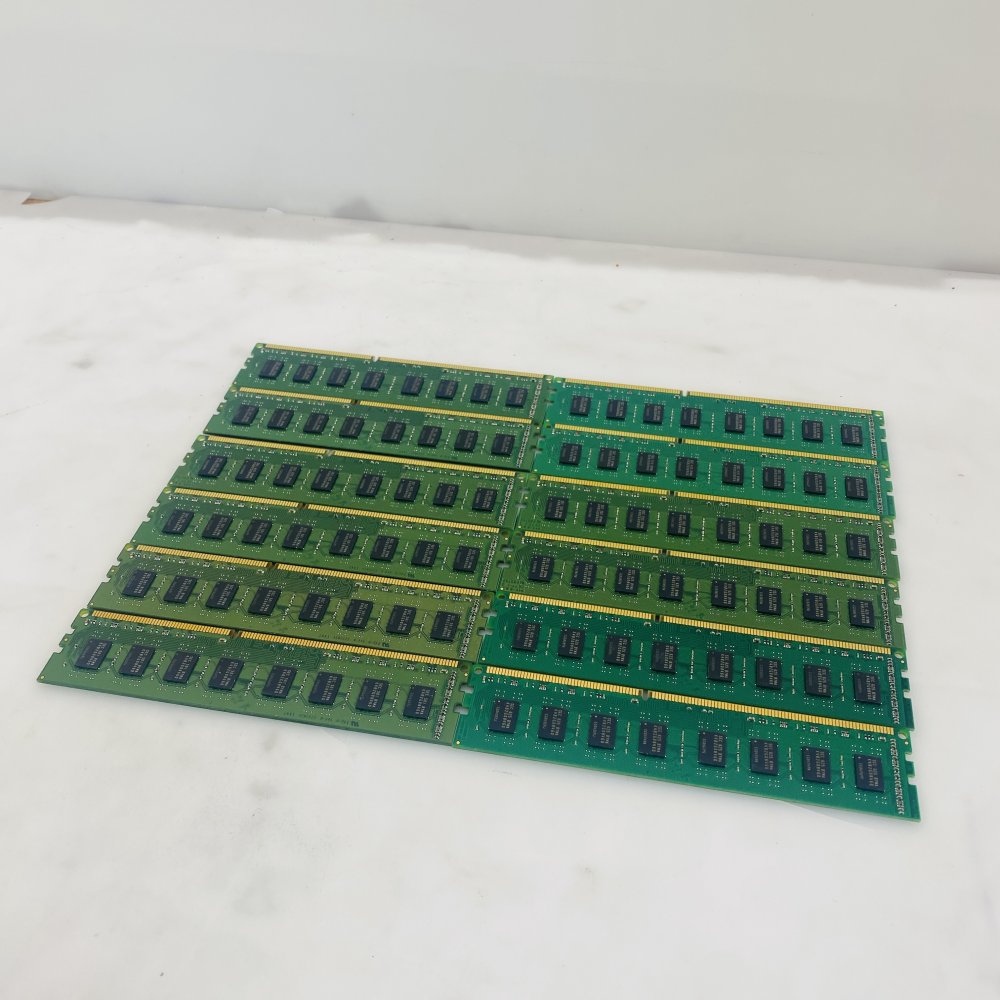 Lot of 12 Transcend 4GB DDR3 1600MHz (PC3-12800) 2Rx8 RAM Modules Grade A