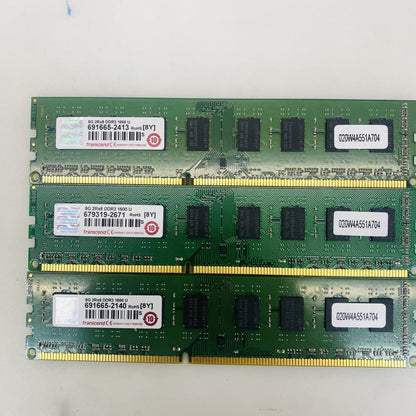 Transcend 3x 8GB DDR3 1600MHz PC3-12800 Unbuffered Desktop RAM Grade A