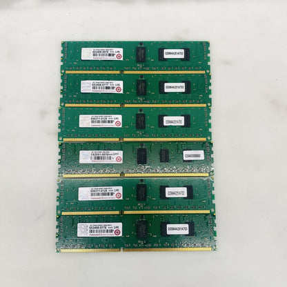 Transcend 2GB DDR3-1600 REG 1Rx8 Server RAM Modules Lot of 6 Grade A