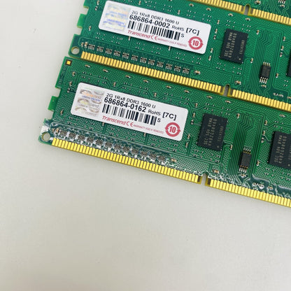 Transcend 2GB DDR3 1600MHz (PC3-12800) 1Rx8 DIMM Lot of 5 Grade A