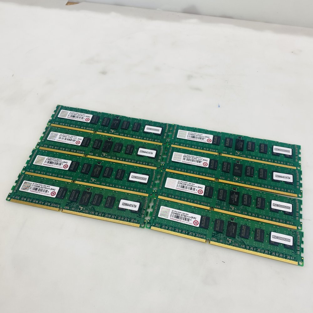 Transcend 4GB DDR3-1600 REG ECC Server RAM DIMM D34502-0755 Lot of 8 Grade A