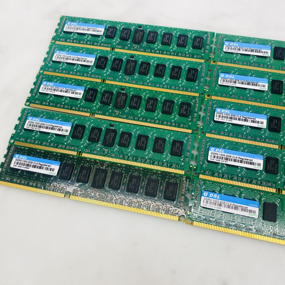 DSL DDR3 1333MHz 2GB CL9 Registered RDIMM Server Memory Module x10 Grade A