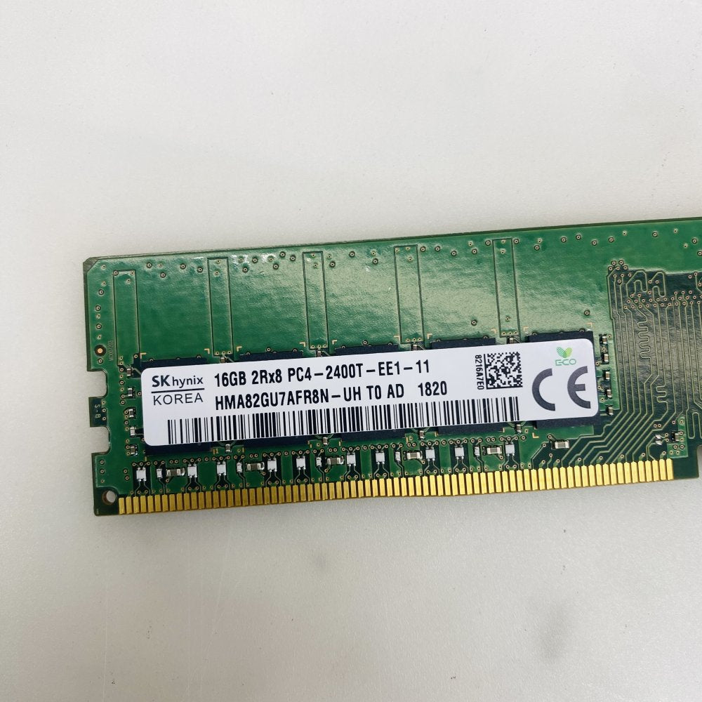 SK hynix 16GB DDR4 PC4-2400T 2Rx8 Server RAM HMA82GU7AFR8N Grade A