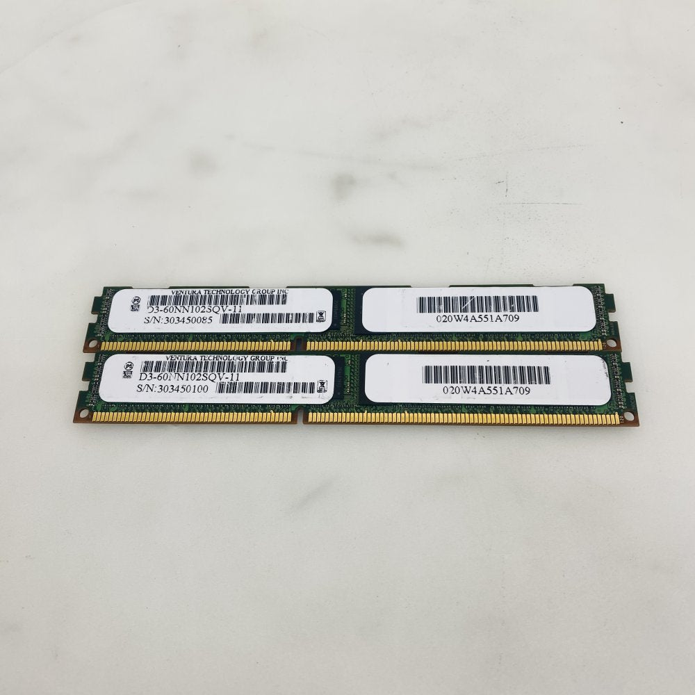 Ventura Technology D3-60NN102SQV-11 RAM DIMM Pair (2) Grade A