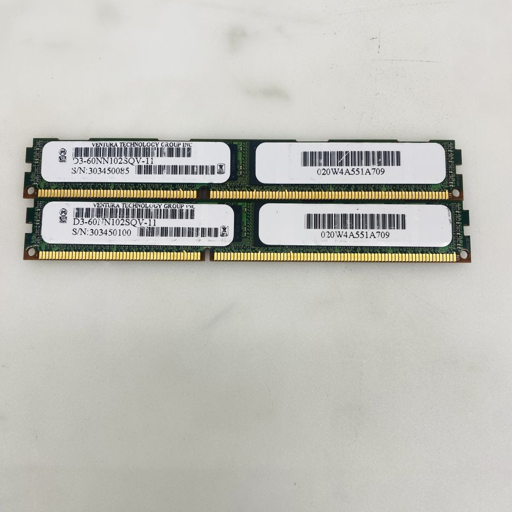 Ventura Technology D3-60NN102SQV-11 RAM DIMM Pair (2) Grade A