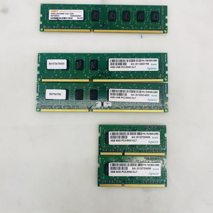 Apacer DDR3 PC3-8500 RAM Lot - 2x4GB UDIMM + 2x2GB SODIMM CL7 Grade A