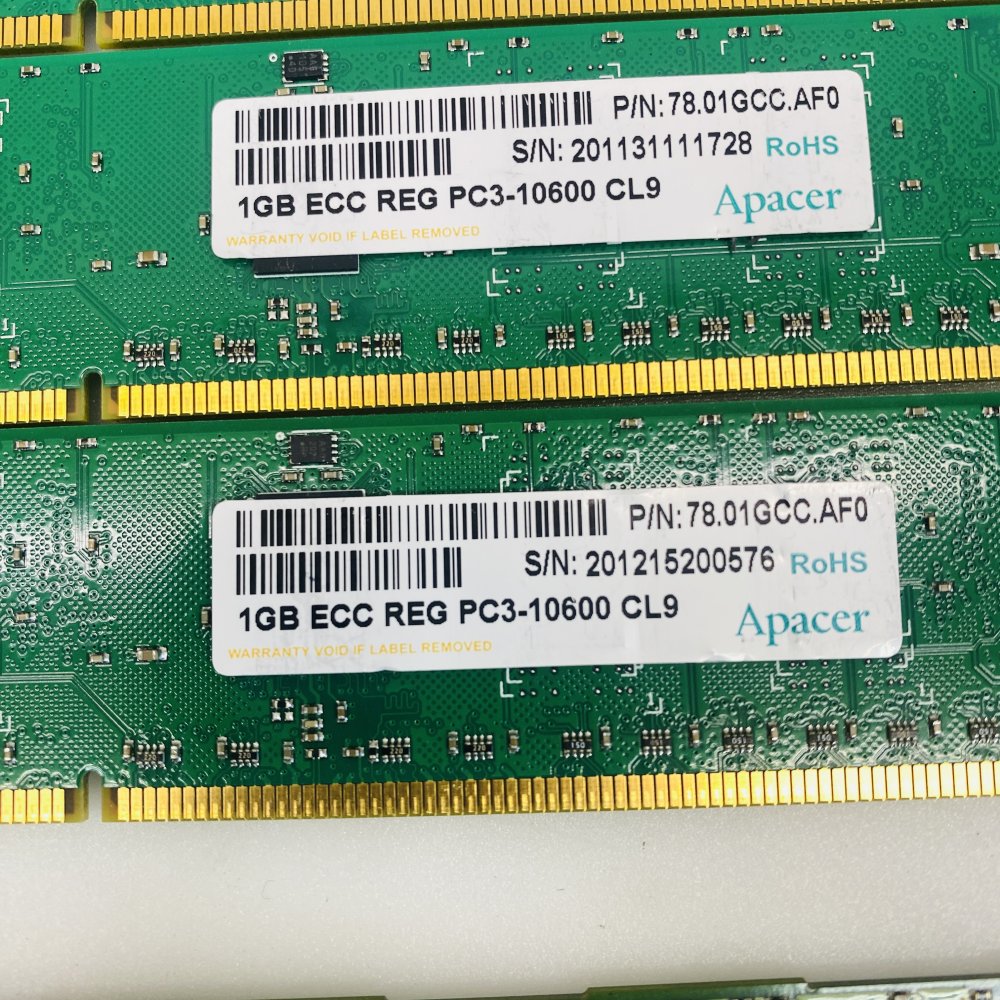Lot 18x ECC Registered RDIMM RAM Apacer Kingston Micron WARIS DDR2/DDR3 Grade A