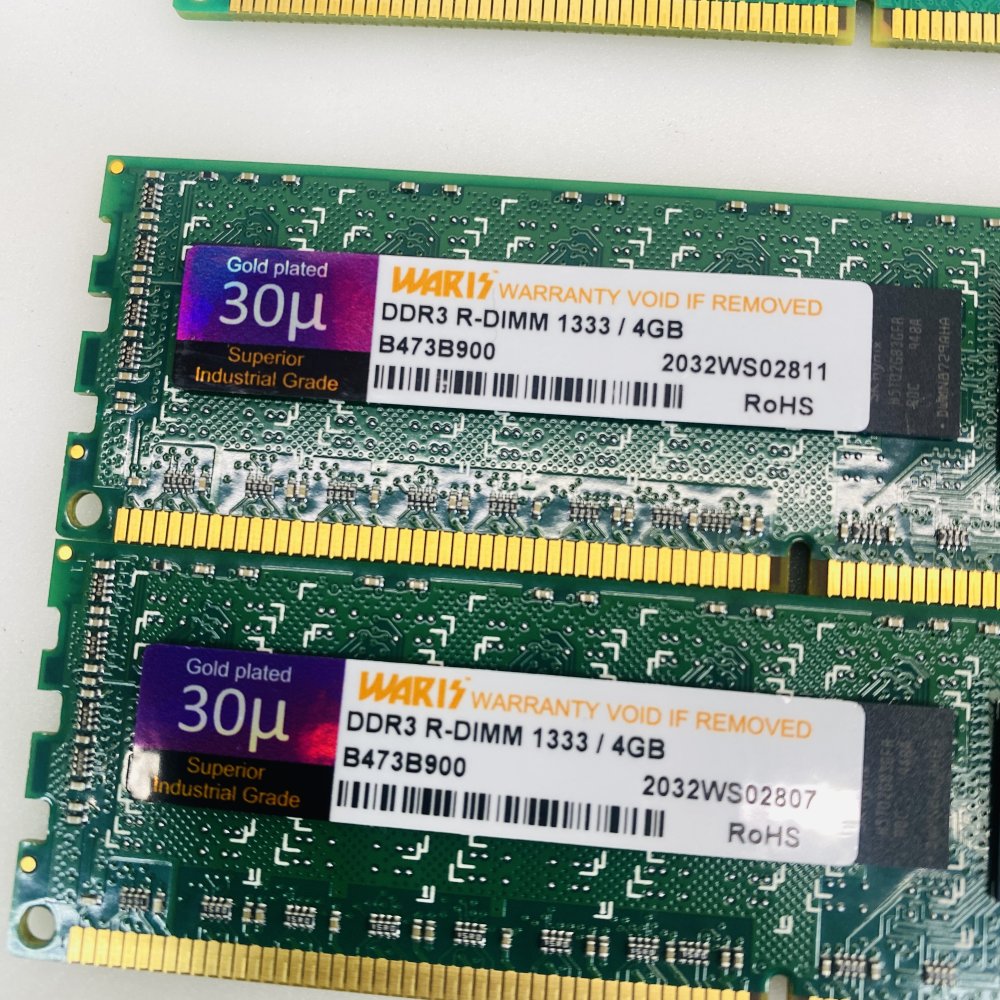 Lot 18x ECC Registered RDIMM RAM Apacer Kingston Micron WARIS DDR2/DDR3 Grade A