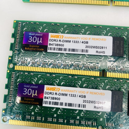 Lot 18x ECC Registered RDIMM RAM Apacer Kingston Micron WARIS DDR2/DDR3 Grade A