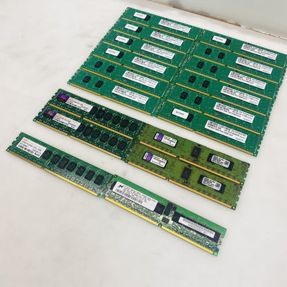 Lot 18x ECC Registered RDIMM RAM Apacer Kingston Micron WARIS DDR2/DDR3 Grade A