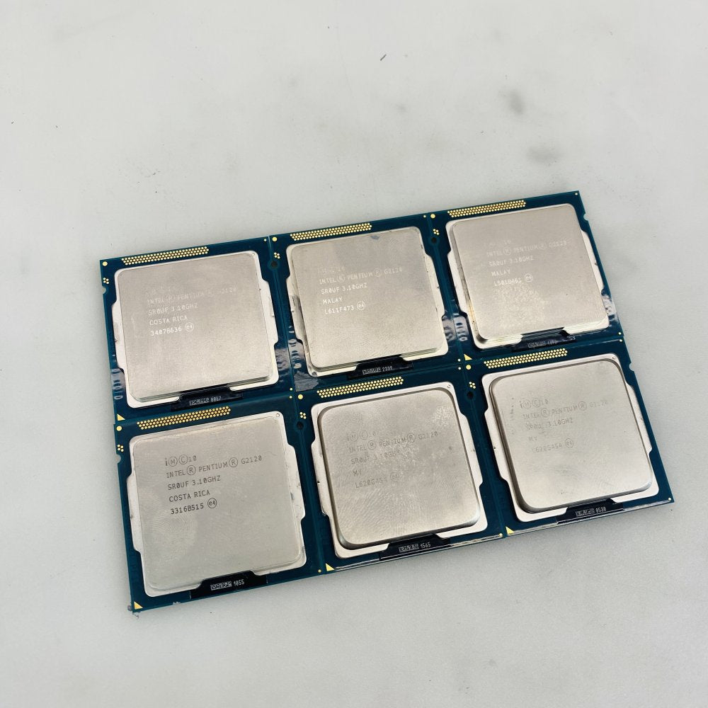 Intel Pentium G2120 3.10GHz LGA1155 CPUs Lot of 6 - Desktop Processors Grade A