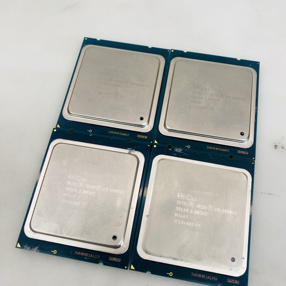 Intel Xeon E5-2680 V2 Server CPUs - Lot of 4 Grade A