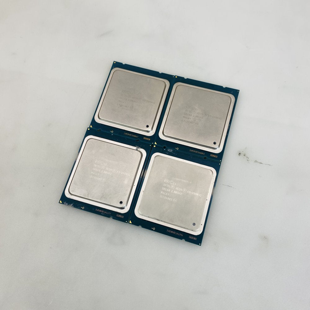 Intel Xeon E5-2680 V2 Server CPUs - Lot of 4 Grade A