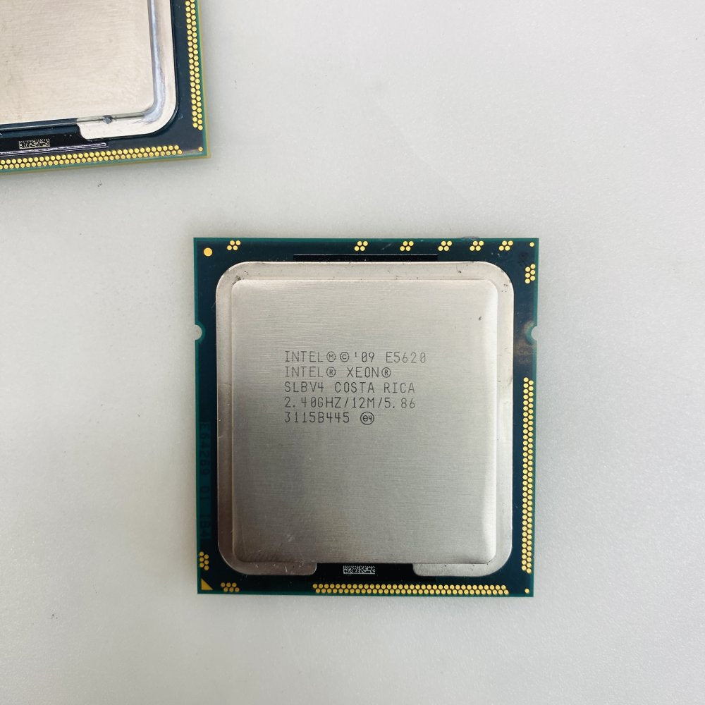 Lot of 2 Intel Xeon E5620 2.40GHz LGA1366 CPUs SLBV4 Grade A