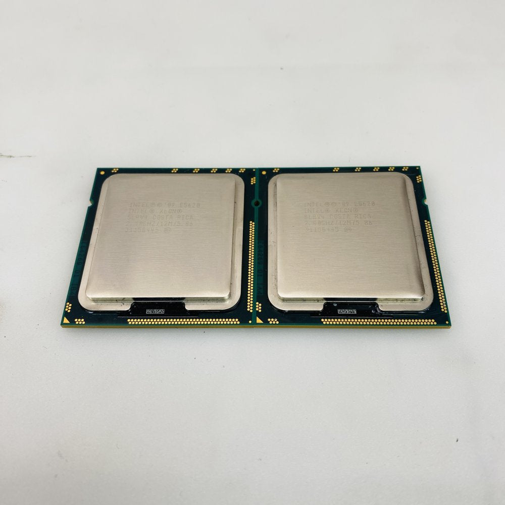 Lot of 2 Intel Xeon E5620 2.40GHz LGA1366 CPUs SLBV4 Grade A