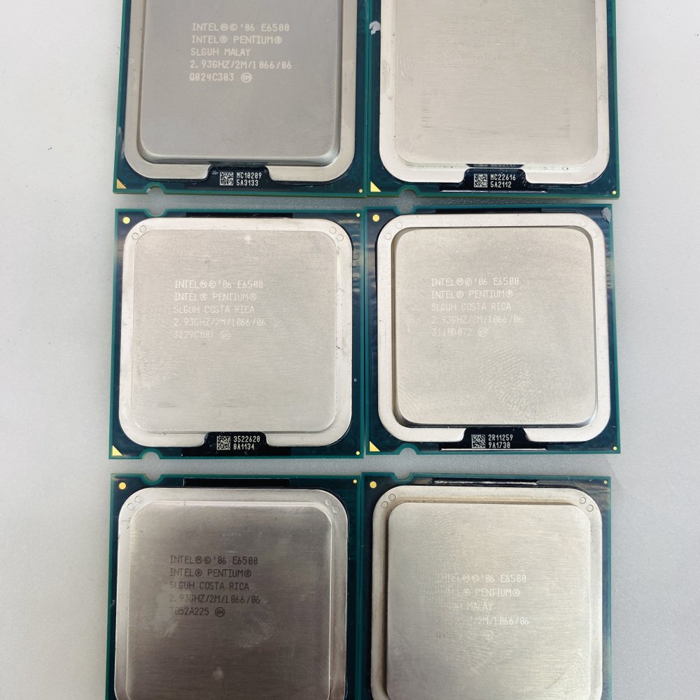 Lot of 6 Intel Pentium E6500 2.93GHz CPU Processors LGA775 Grade A