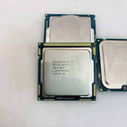 Lot of 3 Intel CPUs - Xeon E-2176G, Core i5-750, Celeron Grade A