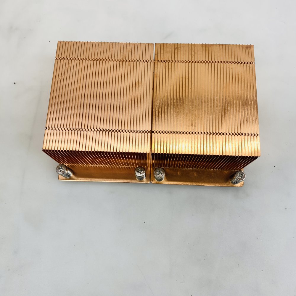 Copper Dual-Fin LGA 4189 Heatsink Pair w/ Mounting Springs Grade A
