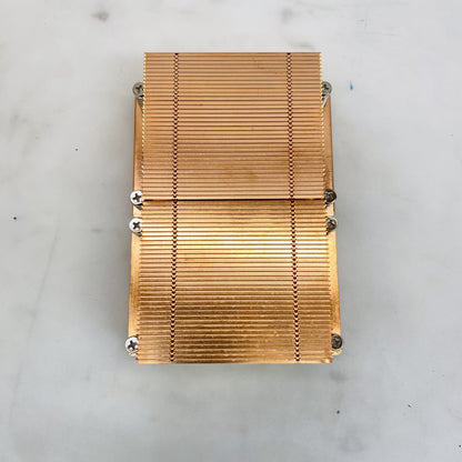 Copper Dual-Fin LGA 4189 Heatsink Pair w/ Mounting Springs Grade A