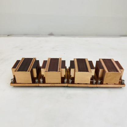 Copper LGA 3647 Narrow Heatsink Array 4-Pack Mounted on Copper Base Grade A