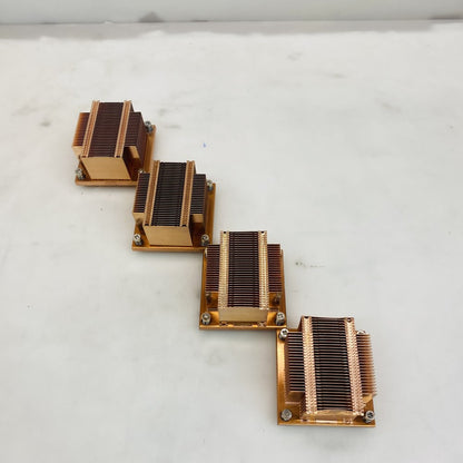 Copper LGA 3647 Narrow Heatsink Array 4-Pack Mounted on Copper Base Grade A