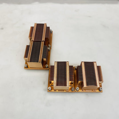 Copper LGA 3647 Narrow Heatsink Array 4-Pack Mounted on Copper Base Grade A