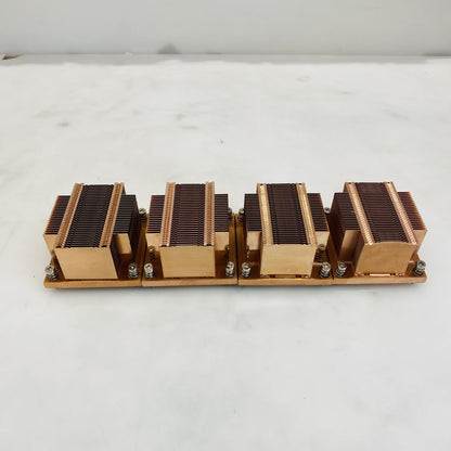 Copper LGA 3647 Narrow Heatsink Array 4-Pack Mounted on Copper Base Grade A