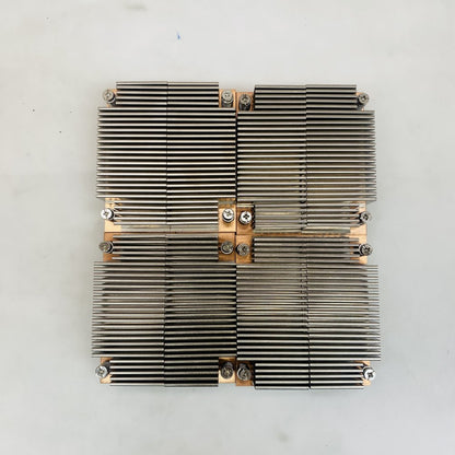 Lot of 4 Copper Quad Cold-Plate LGA 2011/2066 Heatsink Aluminum Fins Grade A