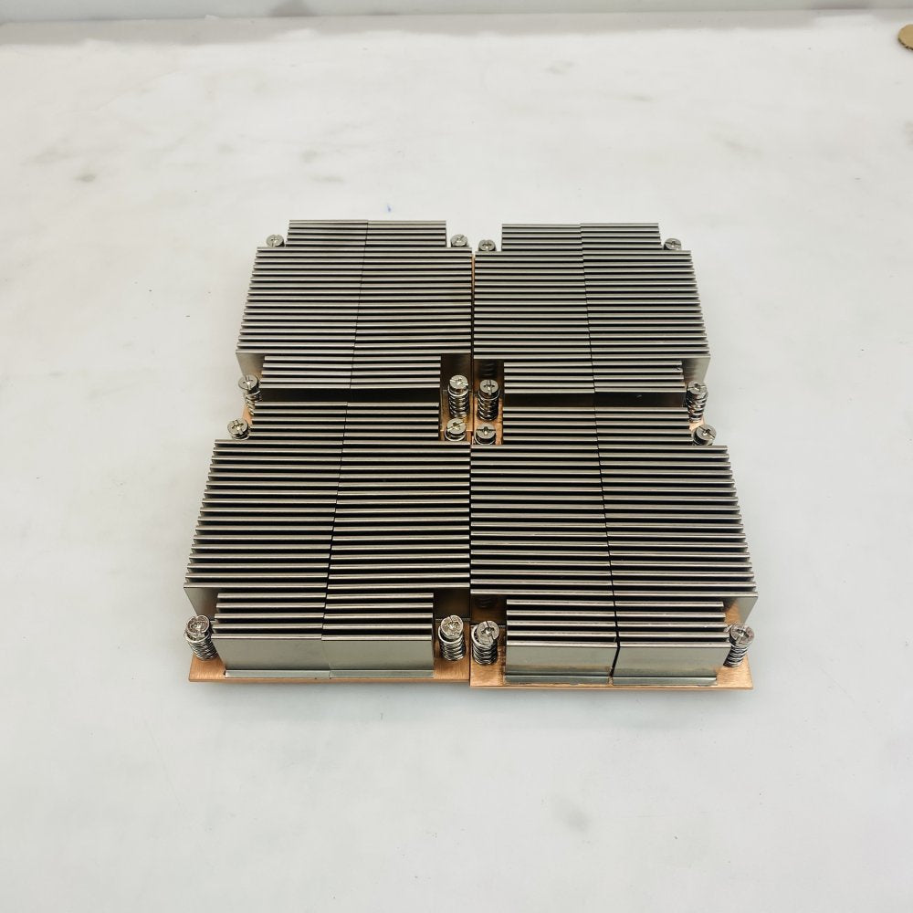 Lot of 4 Copper Quad Cold-Plate LGA 2011/2066 Heatsink Aluminum Fins Grade A