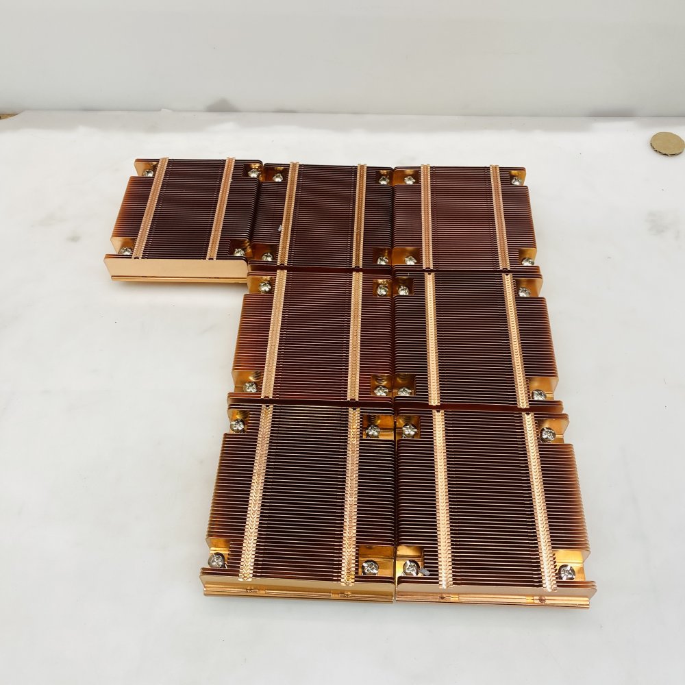 Lot of 7 Intel LGA 3647 Socket P Copper Server Heatsinks 76.2mm Mount Grade A
