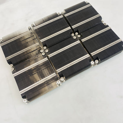 Large 6-Block Aluminum Finned Heatsink Assembly for CPU/GPU LGA 3647 Grade A